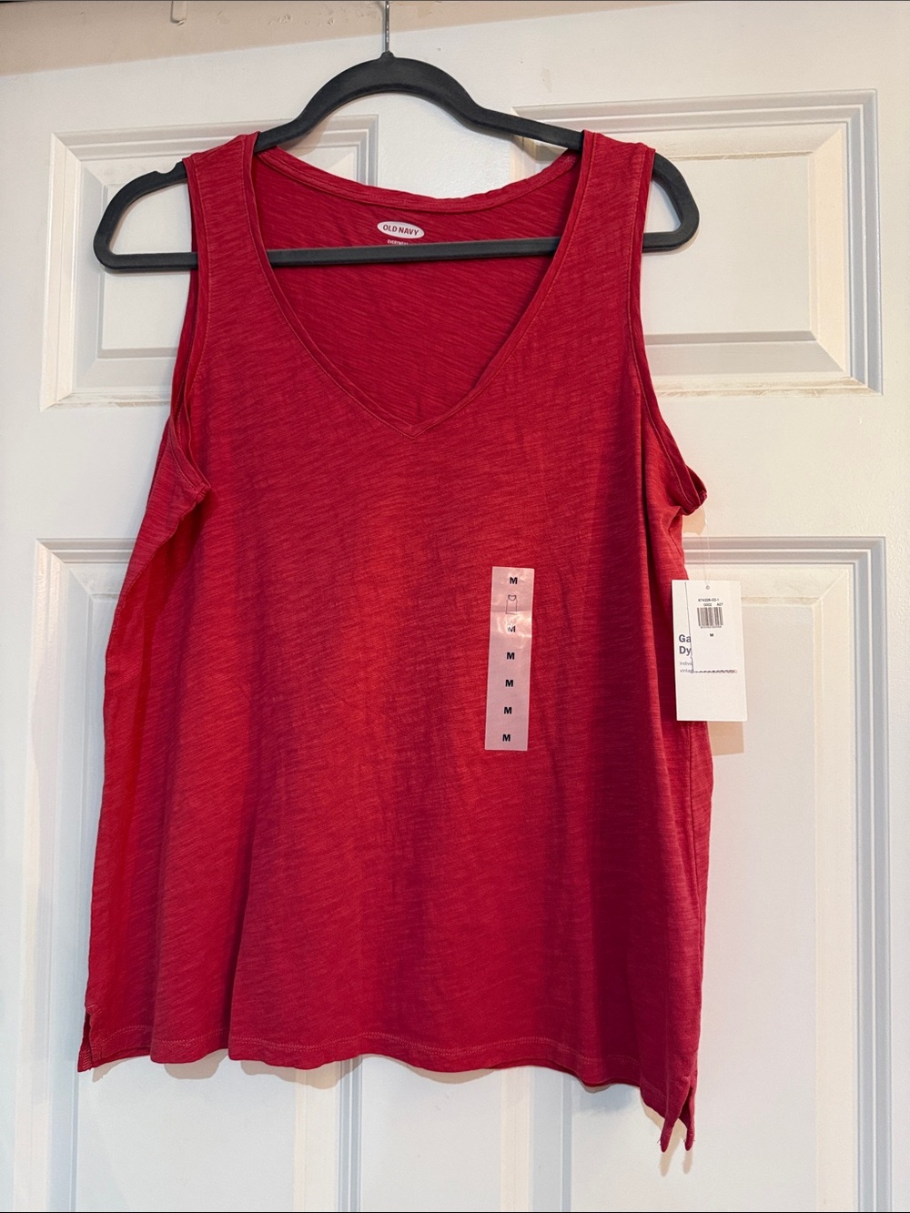 Old Navy Bright Red V-Neck Tank Top